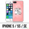 Custodia per iPhone 5 / 5S / SE - Love Message Moon Back