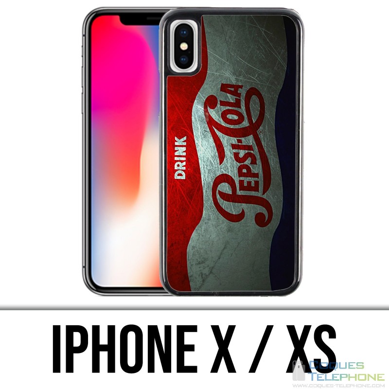 Funda iPhone X / XS - Vintage Pepsi
