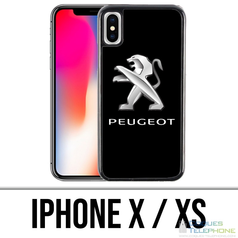Custodia per iPhone X / XS - Logo Peugeot