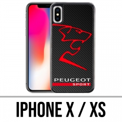 Custodia per iPhone X / XS - Logo Peugeot Sport