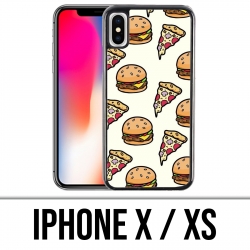 Coque iPhone X / XS - Pizza Burger