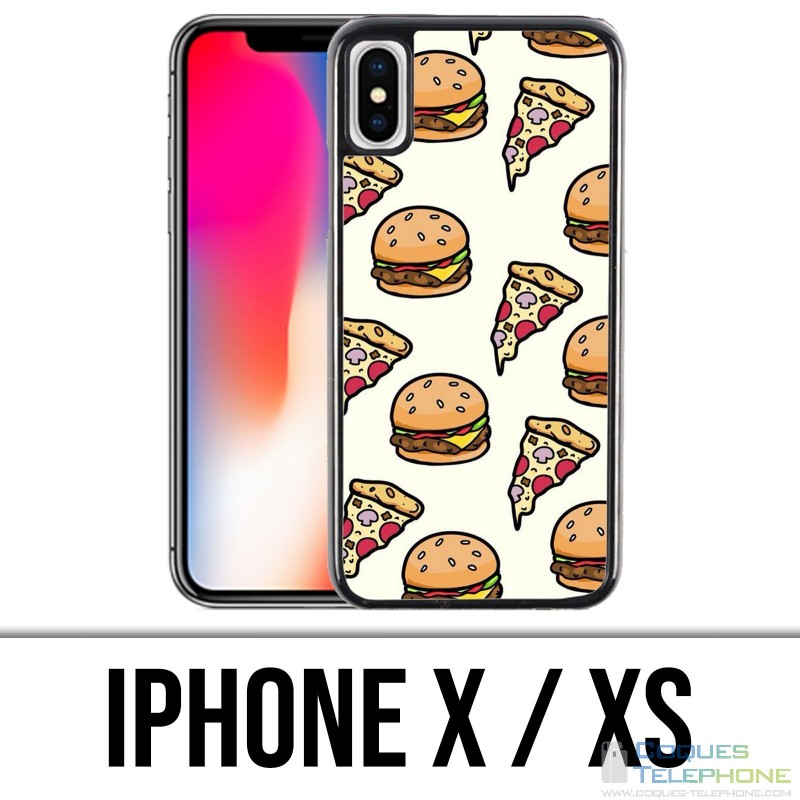 Funda iPhone X / XS - Pizza Burger