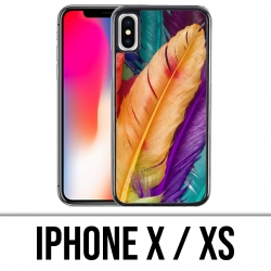 Coque iPhone X / XS - Plumes