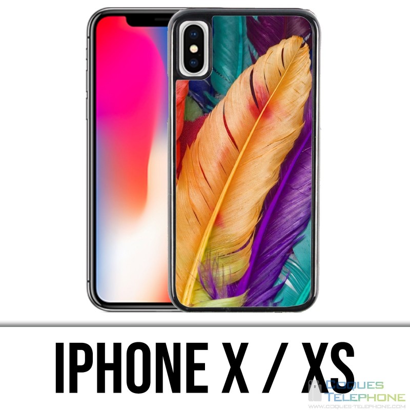 Funda iPhone X / XS - Plumas