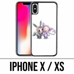 Coque iPhone X / XS - Pokémon bébé Mentali Noctali
