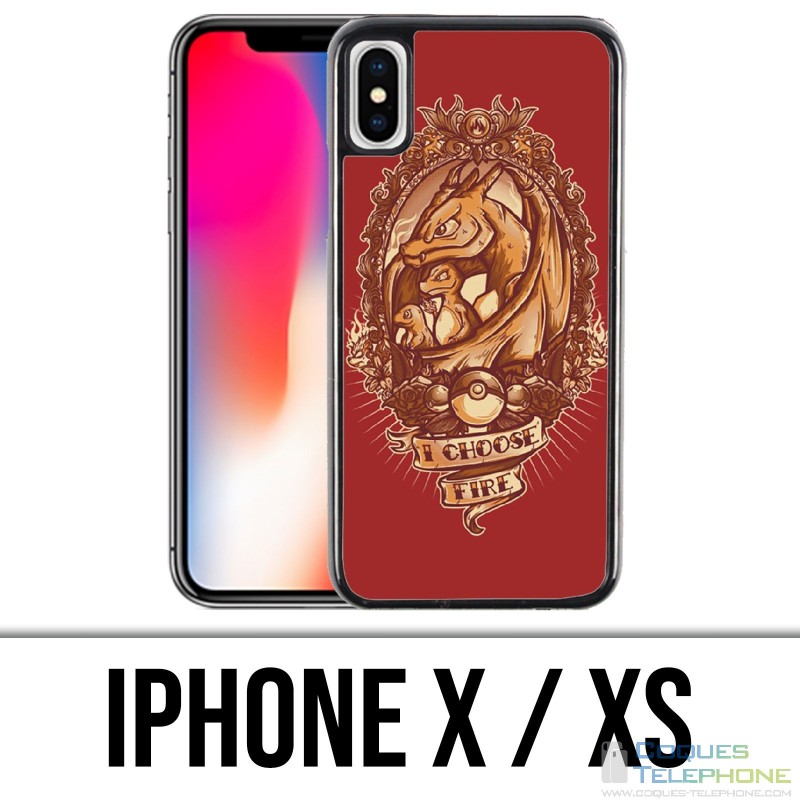 Custodia iPhone X / XS - Pokémon Fire