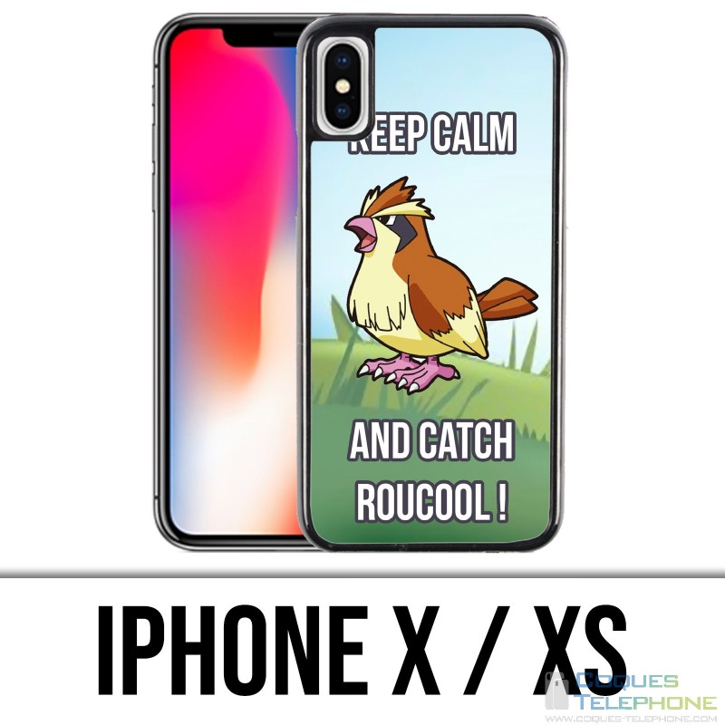 Coque iPhone X / XS - Pokémon Go Catch Roucool