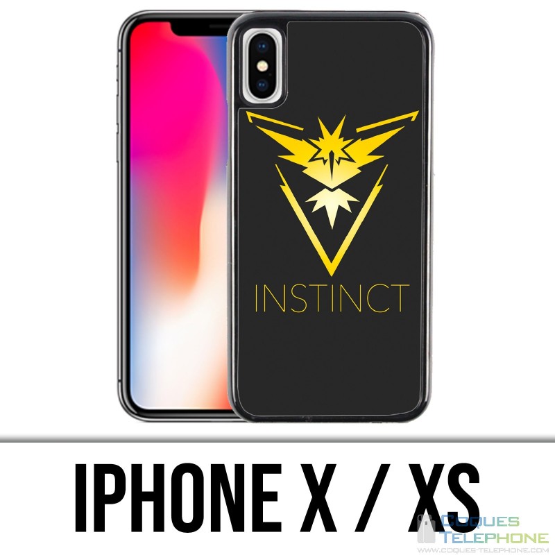 Funda iPhone X / XS - Pokemon Go Team Amarillo Grunge