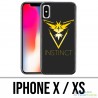 IPhone X / XS Case - Pokemon Go Team Yellow Grunge