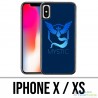 Custodia iPhone X / XS - Pokémon Go Team Msytic Blue