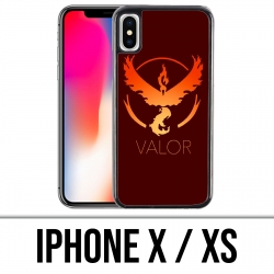 X / XS iPhone Case - Pokémon Go Team Red Grunge