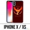 Funda iPhone X / XS - Pokémon Go Team Rojo Grunge