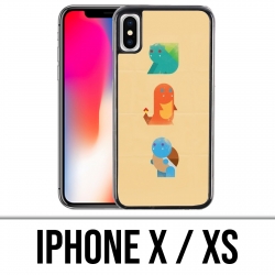 Custodia per iPhone X / XS - Pokemon astratto
