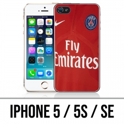 Coque iPhone 5 / 5S / SE - Maillot Rouge Psg