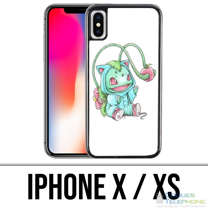 Coque iPhone X / XS - Pokémon Bébé Bulbizarre