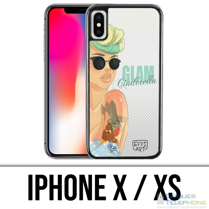 Custodia per iPhone X / XS - Princess Cinderella Glam