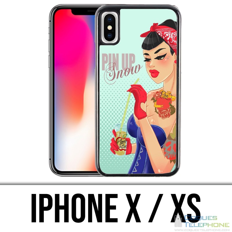 Custodia iPhone X / XS - Principessa Disney Biancaneve Pinup