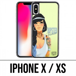 Coque iPhone X / XS - Princesse Disney Jasmine Hipster