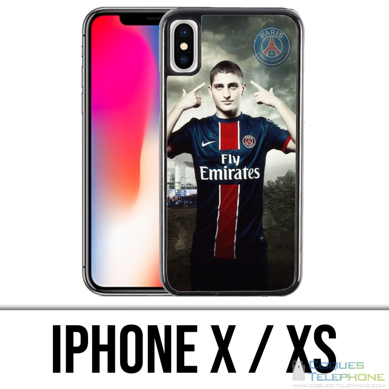 Custodia per iPhone X / XS - PSG Marco Veratti