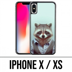 Funda iPhone X / XS - Disfraz de mapache