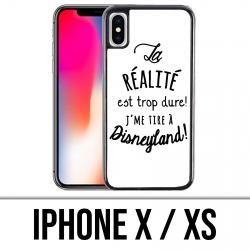 X / XS iPhone Hülle - Die Realität ist zu schwer, als dass ich auf Disneyland schieße