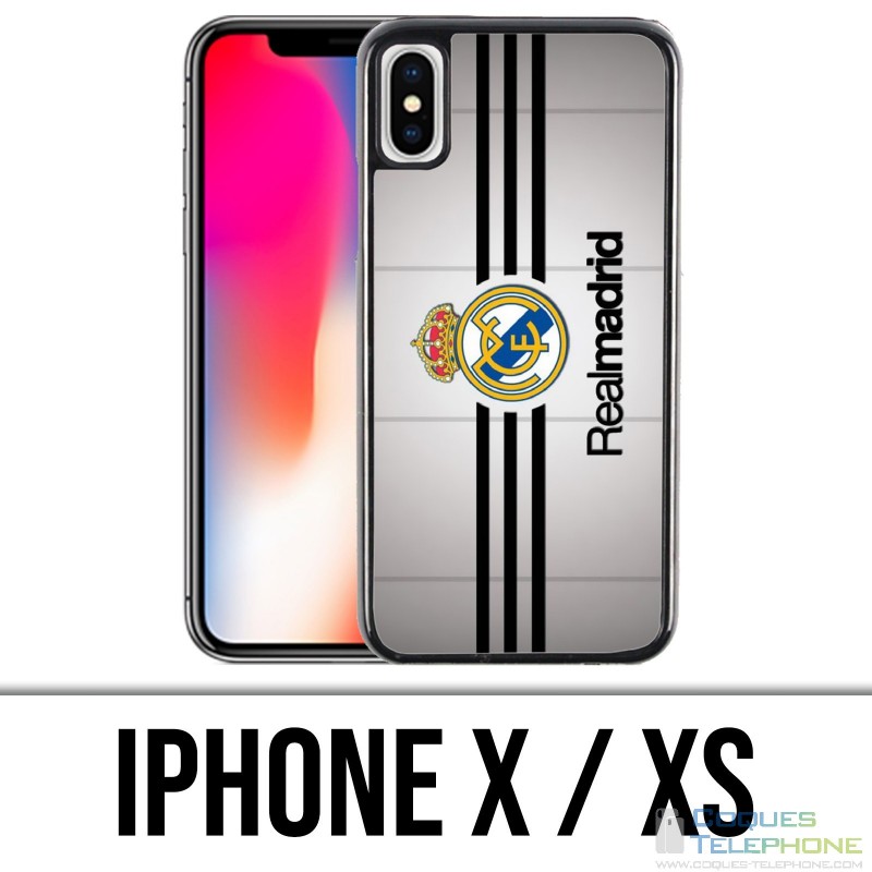 Coque iPhone X / XS - Real Madrid Bandes