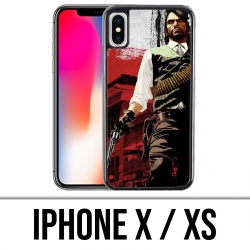 X / XS iPhone Fall - rote tote Erlösung Sun