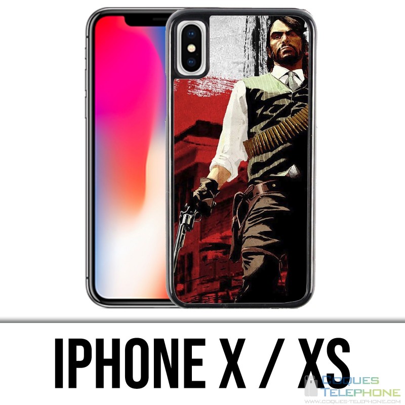 Coque iPhone X / XS - Red Dead Redemption Sun