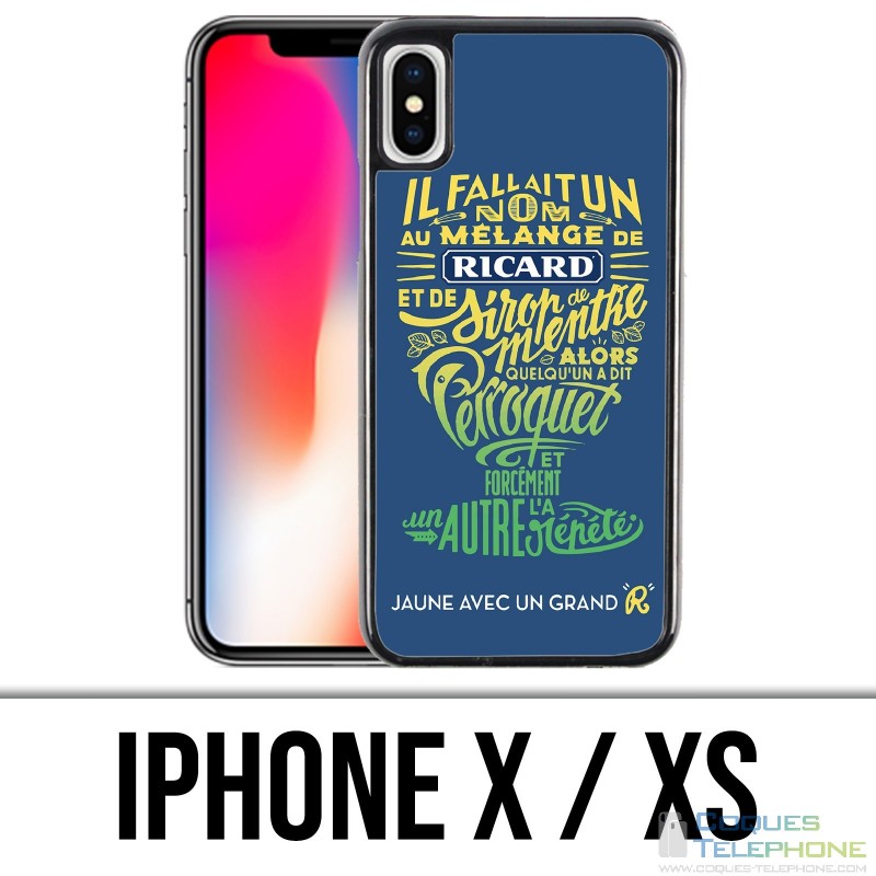 Coque iPhone X / XS - Ricard Perroquet