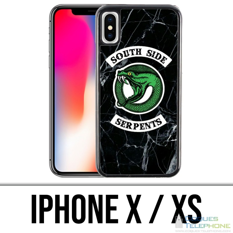 Funda para iPhone X / XS - Mármol de serpiente de Riverdale South Side