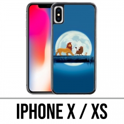 Coque iPhone X / XS - Roi Lion Lune
