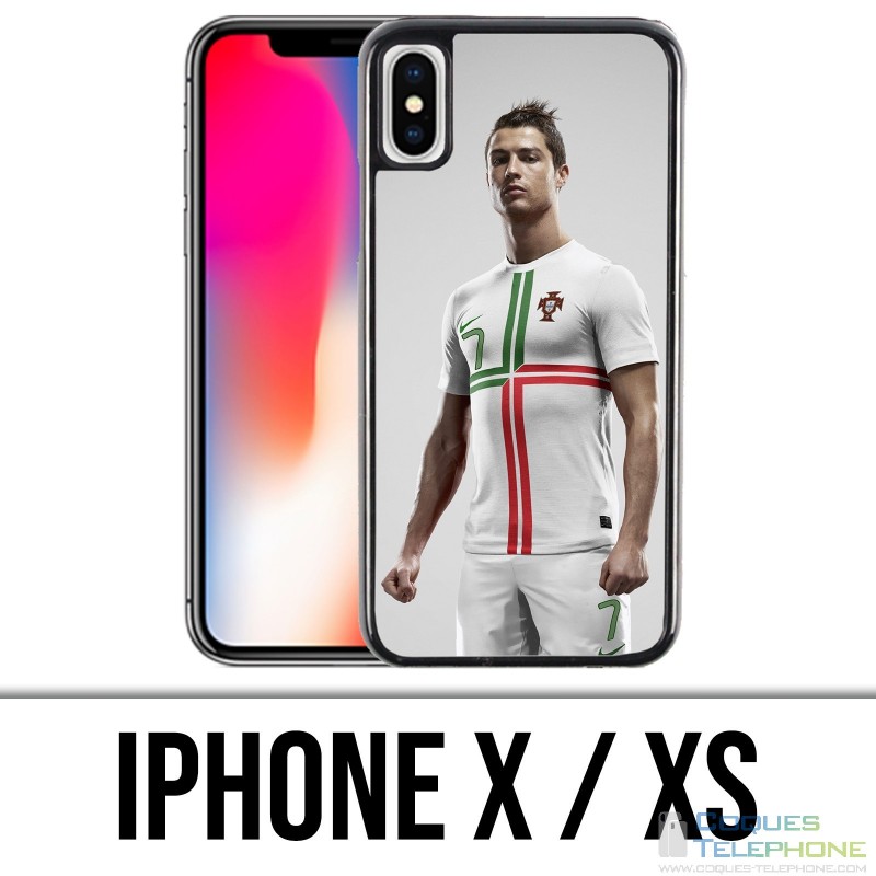 X / XS iPhone Case - Ronaldo Football Splash
