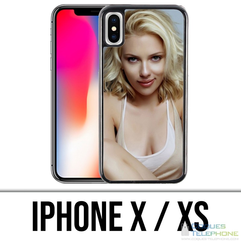 Custodia per iPhone X / XS - Scarlett Johansson Sexy