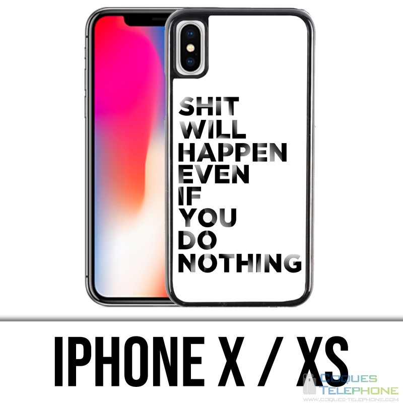 Custodia per iPhone X / XS - Merda accadrà