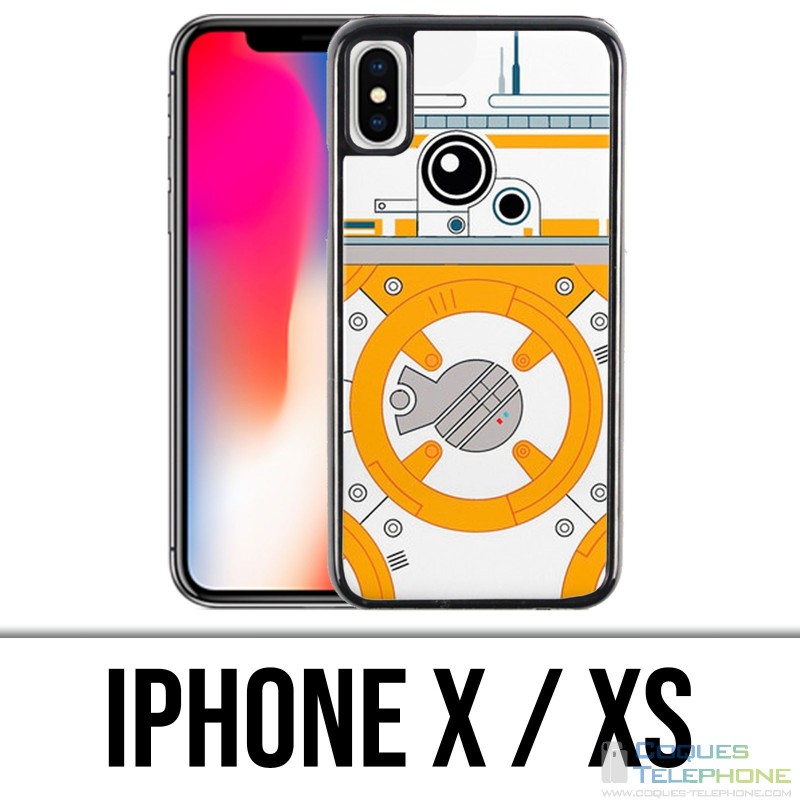 Custodia iPhone X / XS - Star Wars Bb8 minimalista