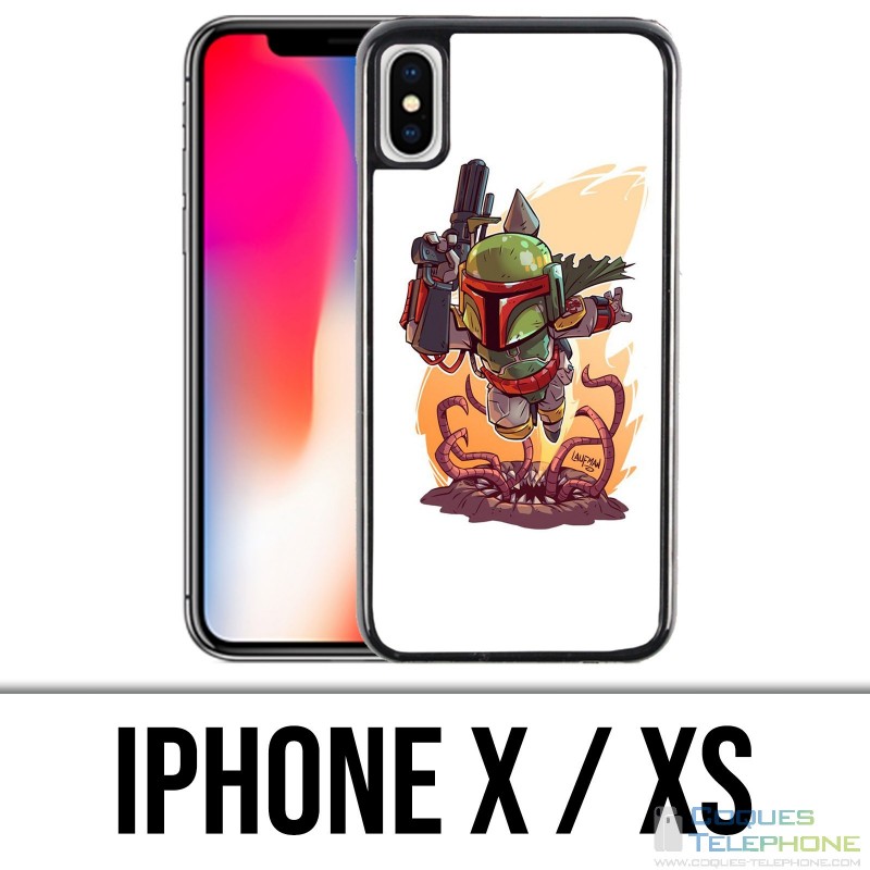 IPhone X / XS Hülle - Star Wars Boba Fett Cartoon