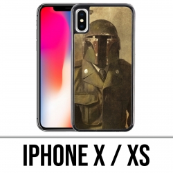 Custodia per iPhone X / XS - Star Wars vintage Boba Fett
