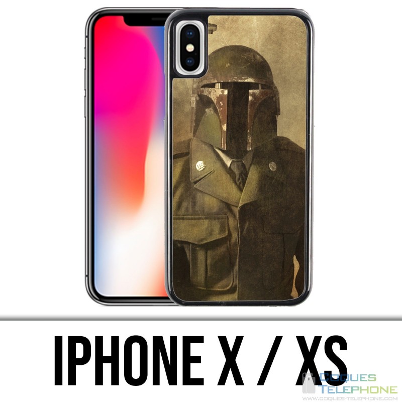 Custodia per iPhone X / XS - Star Wars vintage Boba Fett