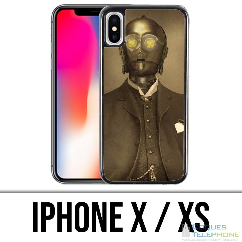Funda iPhone X / XS - Star Wars Vintage C3Po