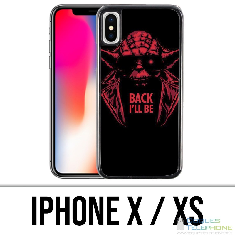 Coque iPhone X / XS - Star Wars Yoda Terminator