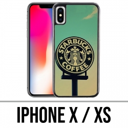 Coque iPhone X / XS - Starbucks Vintage