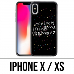 Coque iPhone X / XS - Stranger Things Alphabet