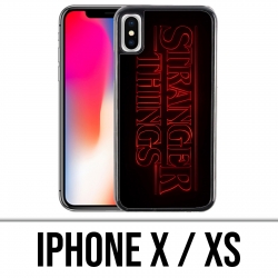 Funda iPhone X / XS - Logotipo de Stranger Things