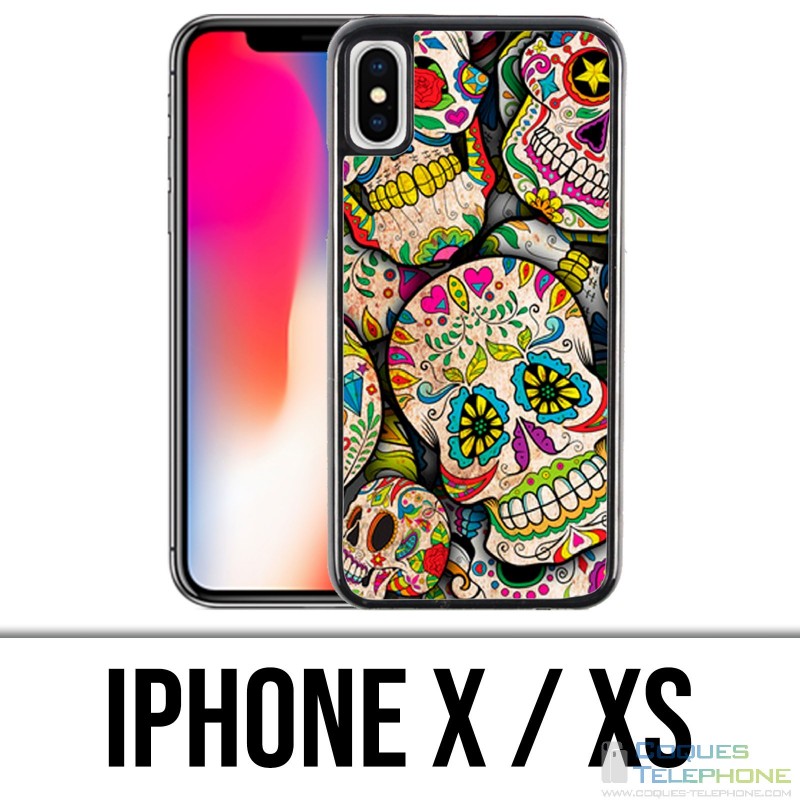 Coque iPhone X / XS - Sugar Skull