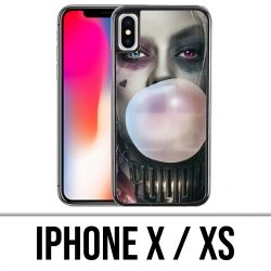 Coque iPhone X / XS - Suicide Squad Harley Quinn Bubble Gum