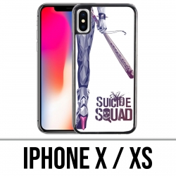 Coque iPhone X / XS - Suicide Squad Jambe Harley Quinn