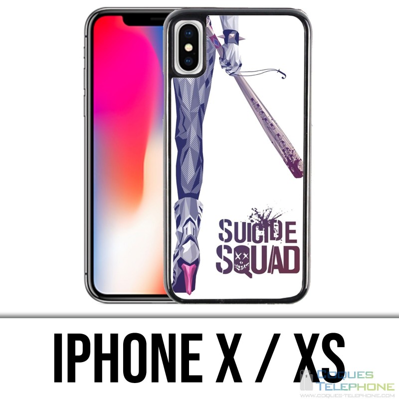 Custodia per iPhone X / XS - Suicide Squad Leg Harley Quinn
