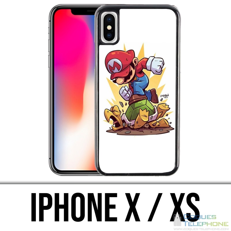 Coque iPhone X / XS - Super Mario Tortue Cartoon