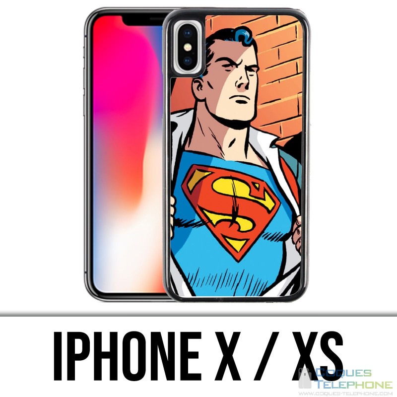 Coque iPhone X / XS - Superman Comics