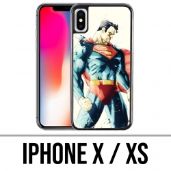 Coque iPhone X / XS - Superman Paintart